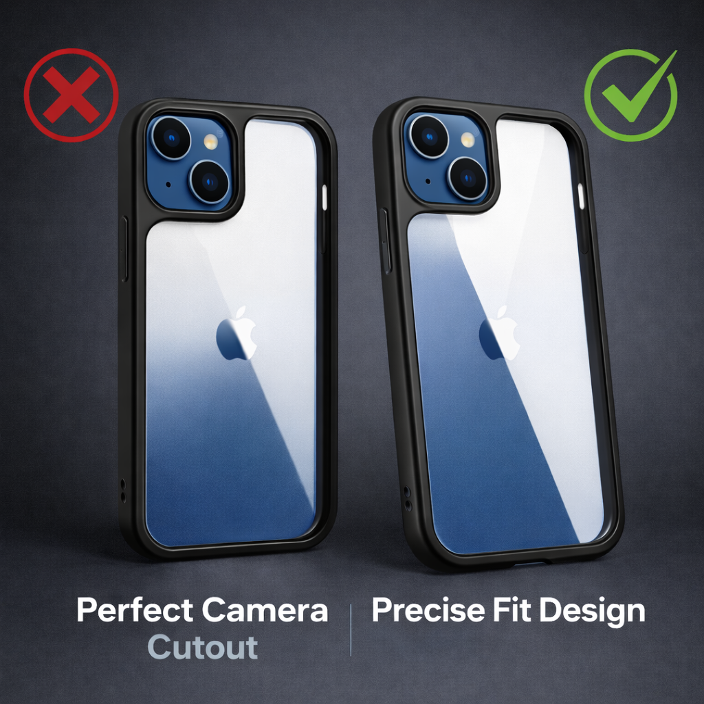 iPhone 14 Crystal Clear Case – Slim, Transparent & Shockproof Protection
