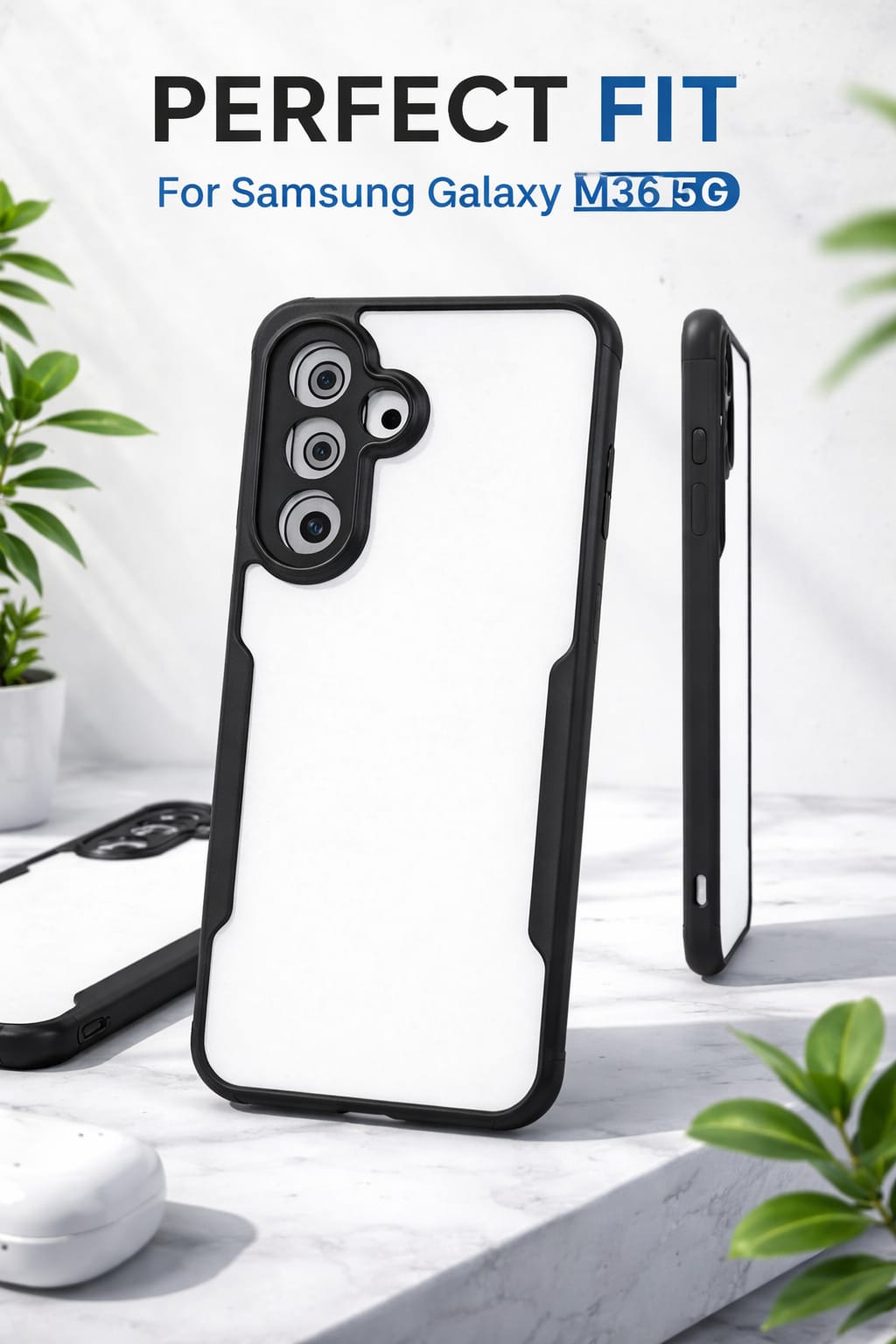 Premium mobile back cover SM Galaxy M36 5G